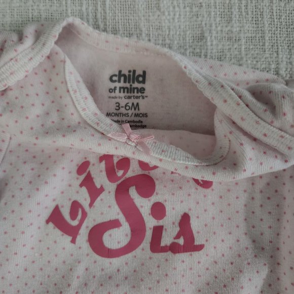 Carter's Little Sis Onesie (3 to 6 months) - Picture 3 of 3